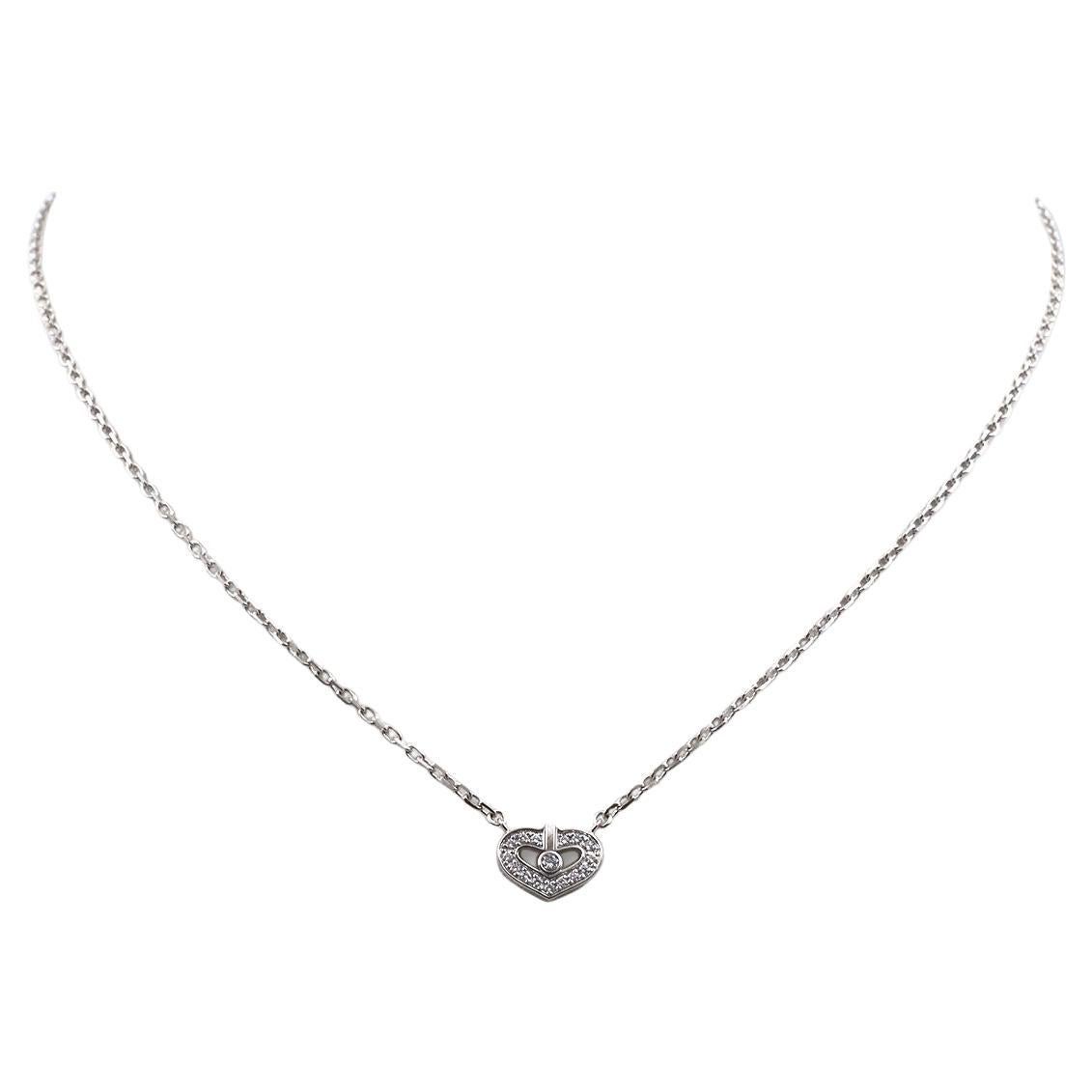 Cartier 'C de Cartier' White Gold Diamond Necklace