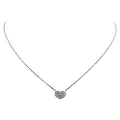 Cartier 'C de Cartier' White Gold Diamond Necklace
