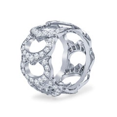 Cartier "C de Cartier" White Gold and Diamond Ring