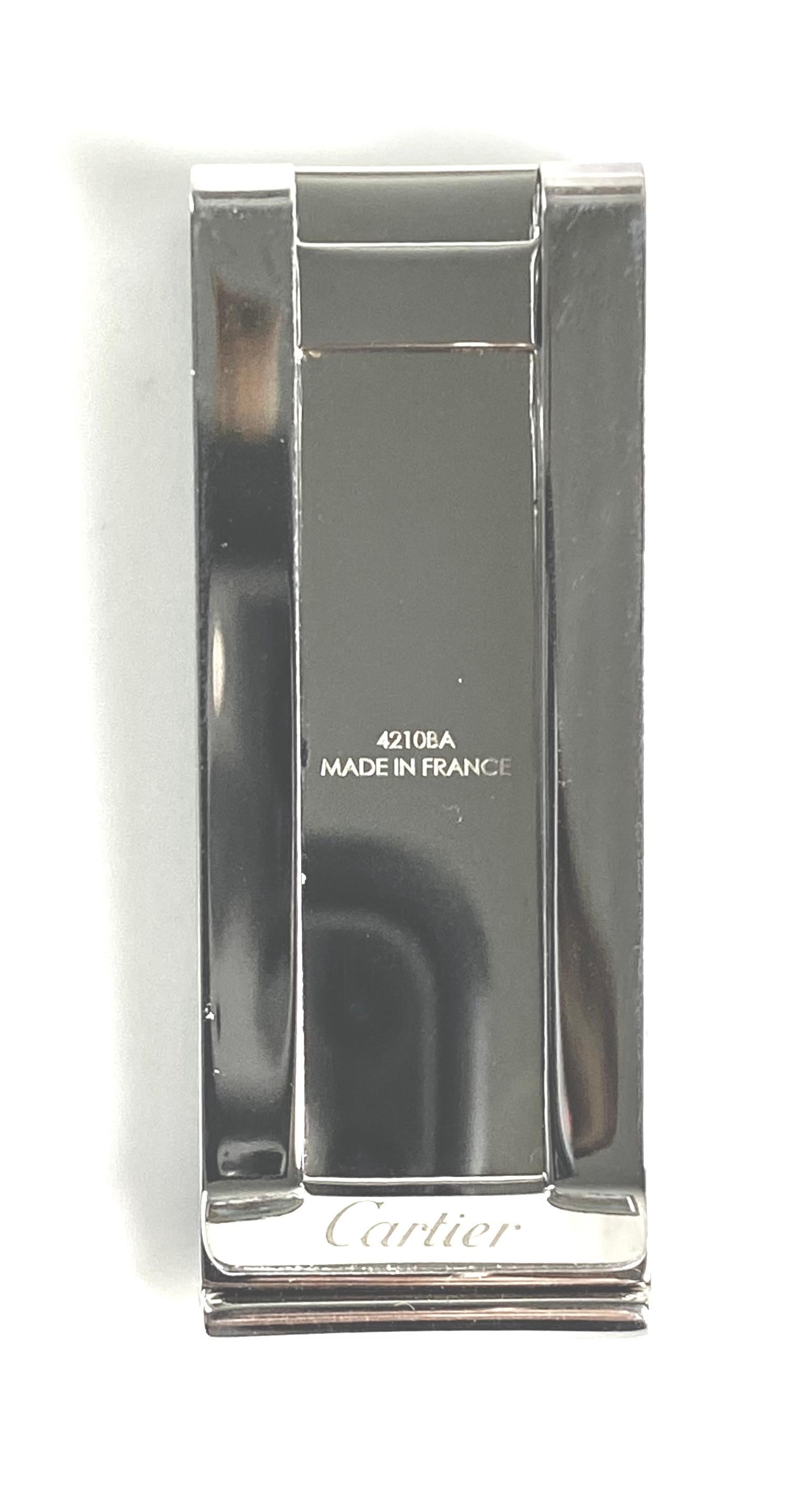 Modern Cartier “C de Decor” Silver Money Clip