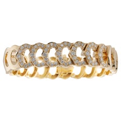 CARTIER C De Diamond Yellow Gold Signature Bracelet