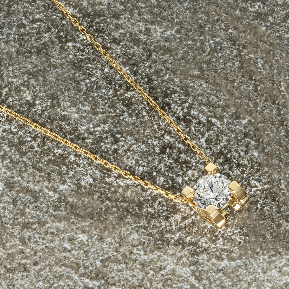 Cartier C de Yellow Gold Cartier Diamond Pendant 1.14ct G/VS2 1