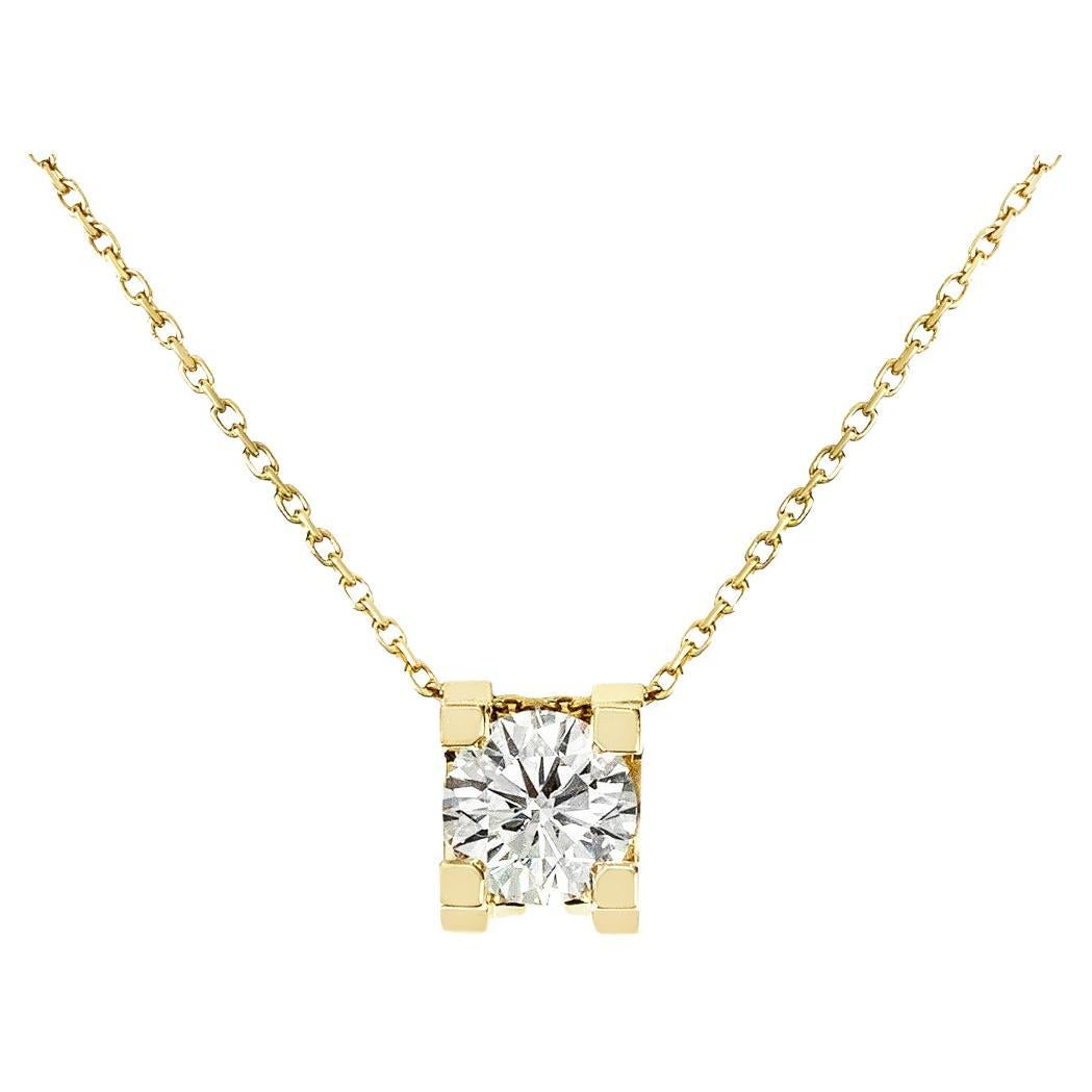 Cartier C de Yellow Gold Cartier Diamond Pendant 1.14ct G/VS2