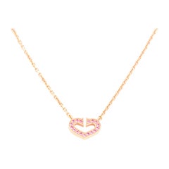Cartier C Heart De Cartier 18K Rose Gold Necklace