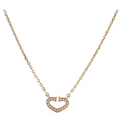 Cartier C Heart de Cartier Pendant Necklace 18K Rose Gold