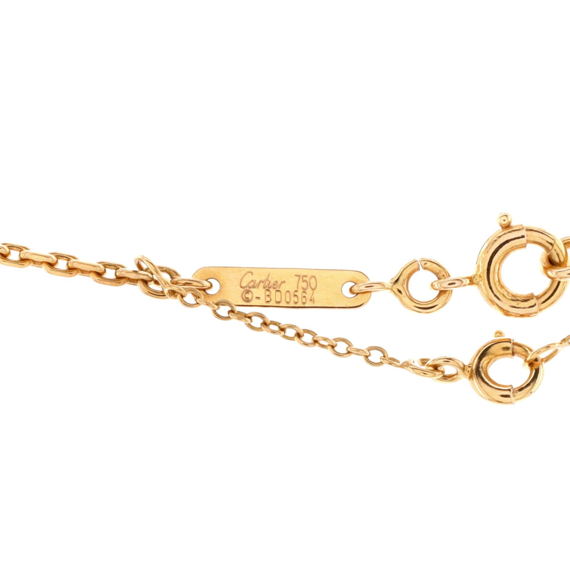 Women's Cartier C Heart de Cartier Pendant Necklace 18K Rose Gold with Pave Diamo