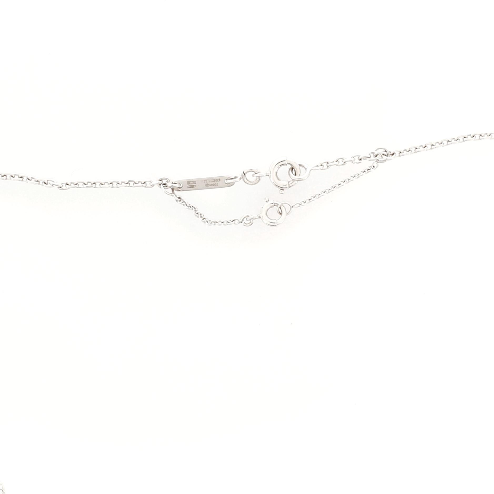 Women's or Men's Cartier C Heart De Cartier Pendant Necklace 18 Karat White Gold