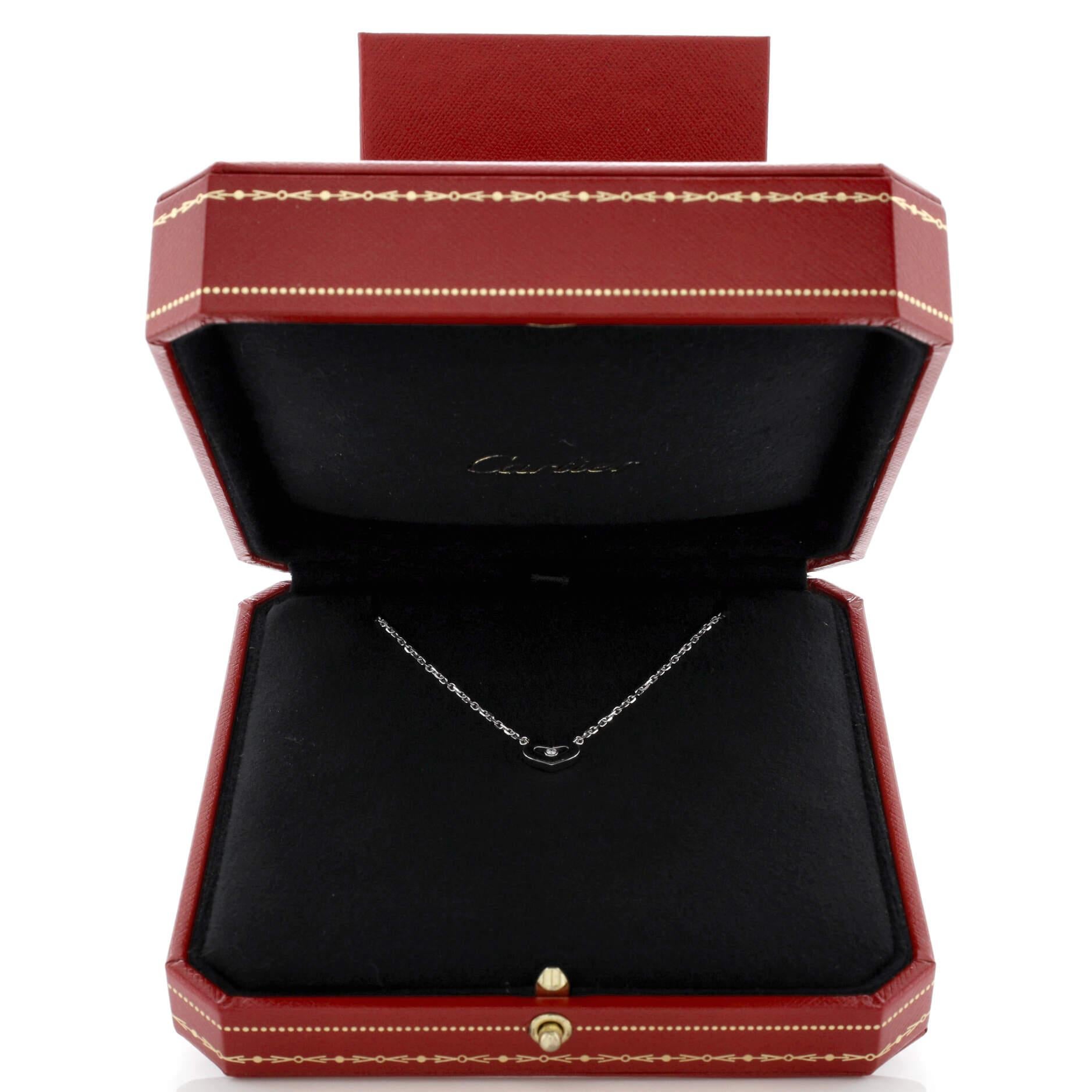 cartier one diamond necklace