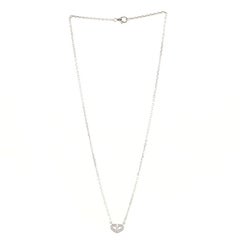 Cartier C Heart de Cartier Pendant Necklace 18K White Gold with Diamonds