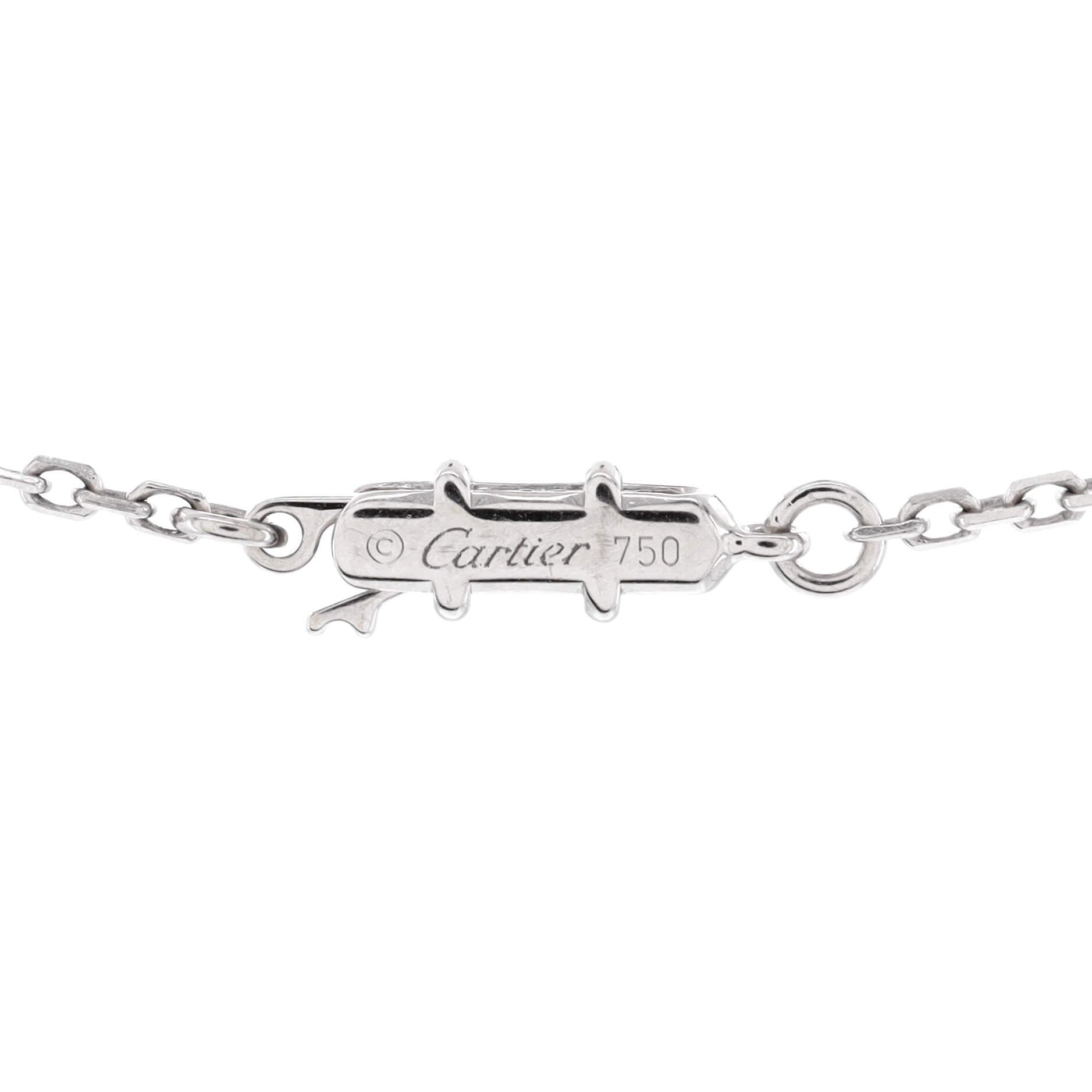 Women's Cartier C Heart de Cartier Pendant Necklace 18K White Gold with Diamonds