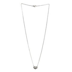 Cartier C Heart de Cartier Pendant Necklace 18k White Gold with Diamonds