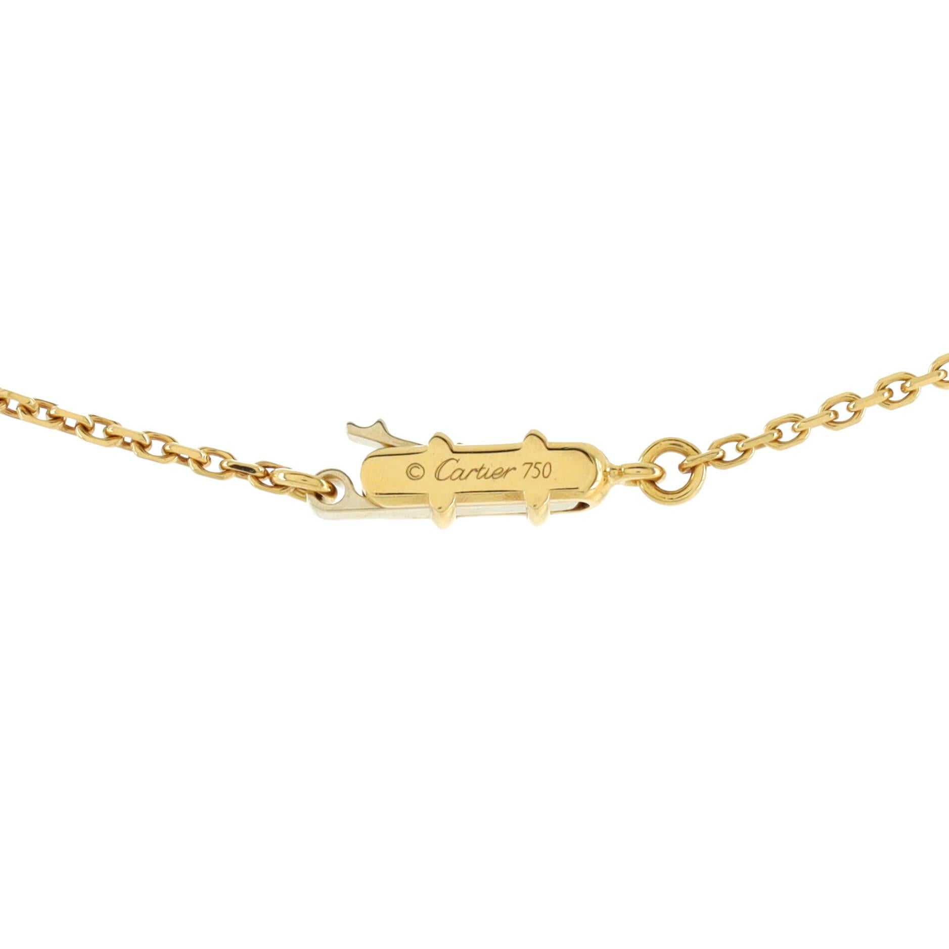 Women's Cartier C Heart De Cartier Pendant Necklace 18k Yellow Gold with Pave Diamonds