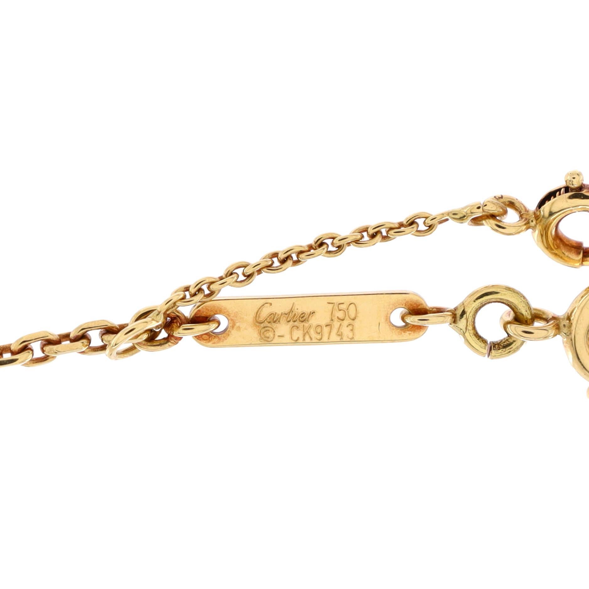 Women's or Men's Cartier C Heart de Cartier Pendant Necklace 18K Yellow Gold with Pave Diamonds