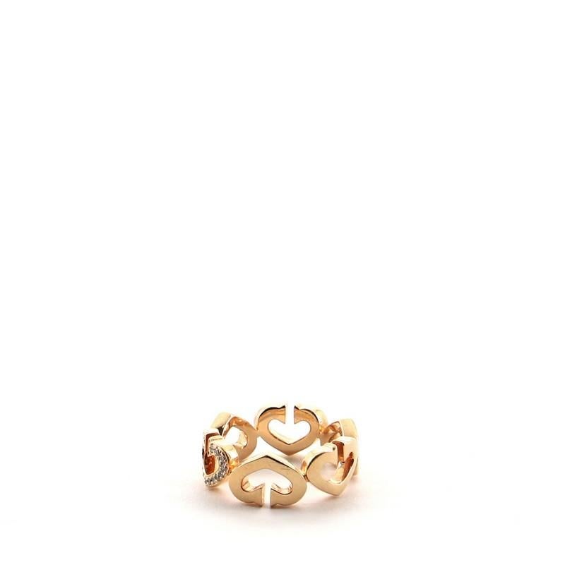 cartier c heart ring