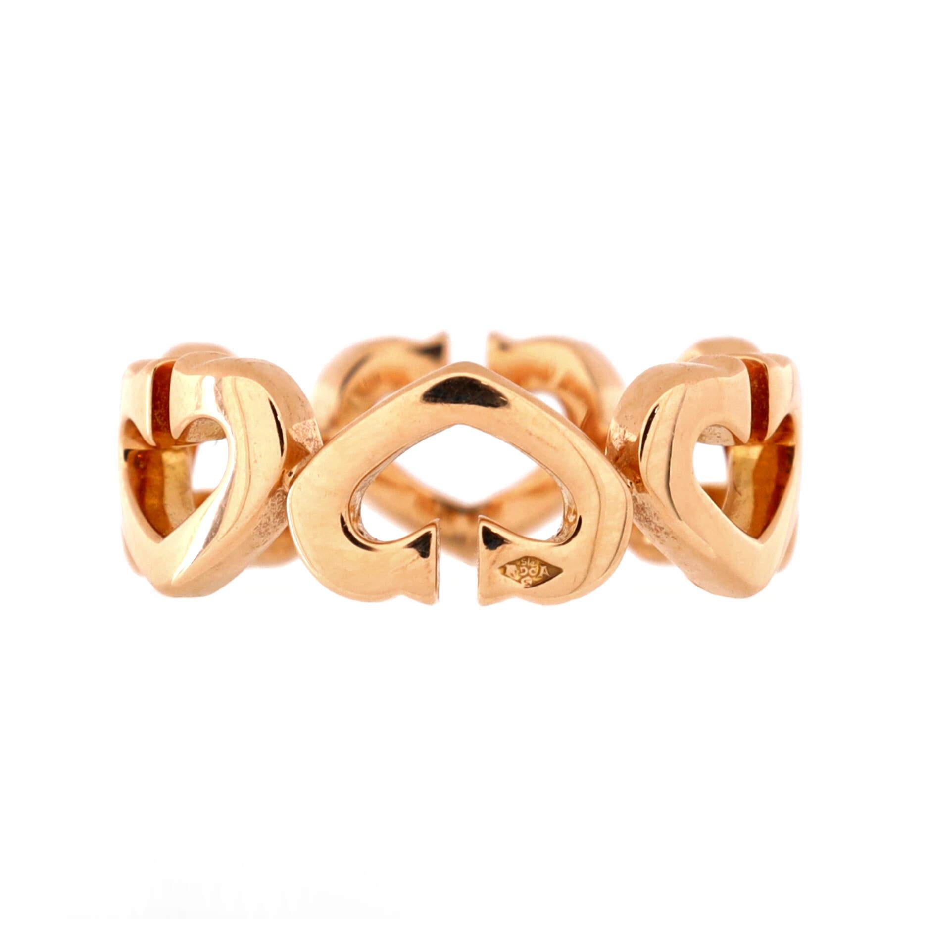 Condition: Great. Minor wear throughout.
Accessories: No Accessories
Measurements: Size: 5.25 - 50, Width: 7.20 mm
Designer: Cartier
Model: C Heart de Cartier Ring 18K Rose Gold and Diamonds
Exterior Color: Rose Gold
Item Number: 203579/2