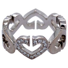 Cartier C Heart Diamond Ring