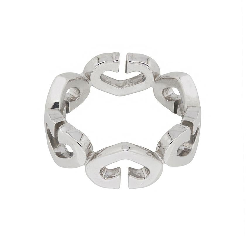 Modern Cartier ‘C Heart’ Diamond Ring with Diamonds For Sale