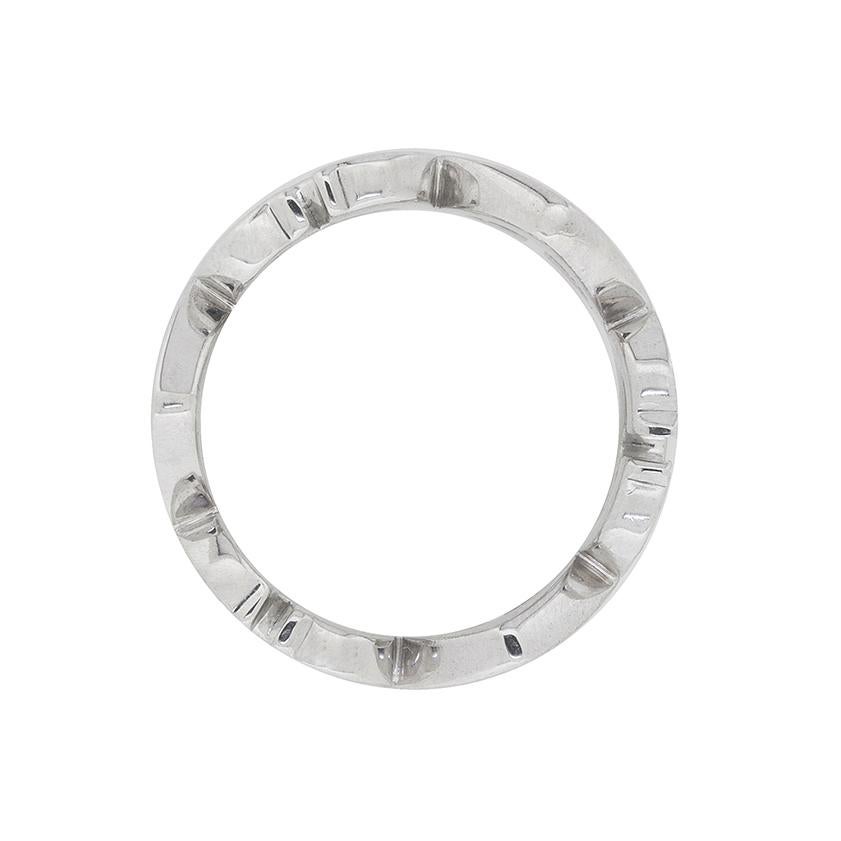 Brilliant Cut Cartier ‘C Heart’ Diamond Ring with Diamonds For Sale