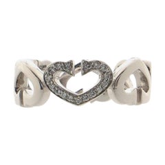 Cartier C Heart of Cartier Ring 18K White Gold with Diamonds 18K White Gold