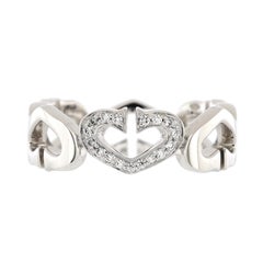 Cartier C Heart of Cartier Ring 18K White Gold with Diamonds