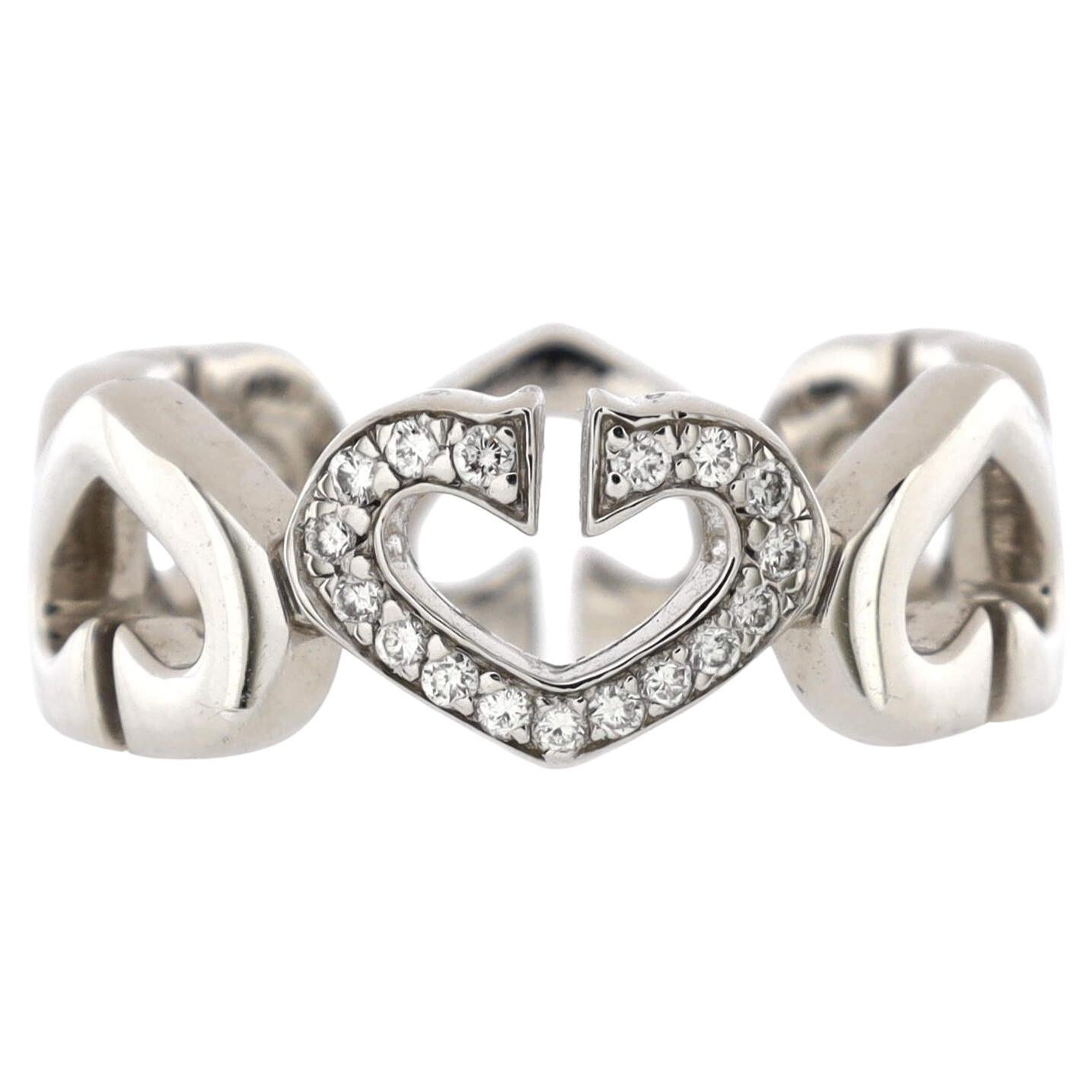 Cartier C Heart Ring - 5 For Sale on 1stDibs | cartier heart