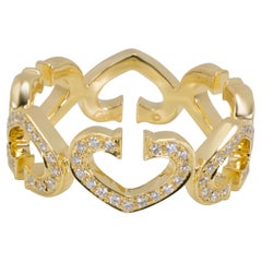 Cartier C Hearts of Cartier Diamond Ring in 18K Yellow Gold '0.50 CTW'