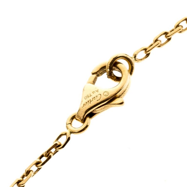 Cartier C Logo Baby ID Bar 18K Yellow Gold Bracelet For Sale at 1stDibs