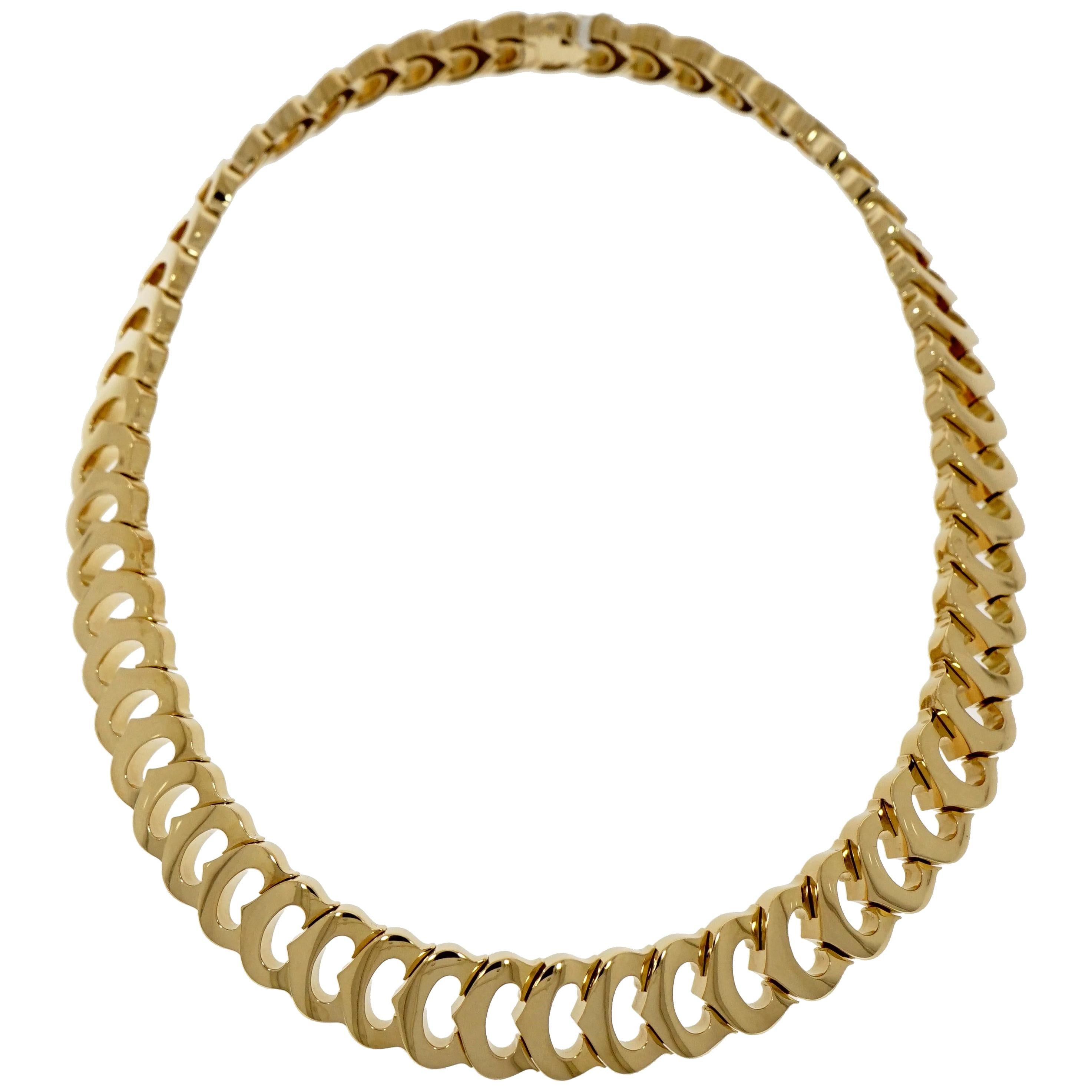 Cartier "C" Yellow Gold Link Chocker Necklace