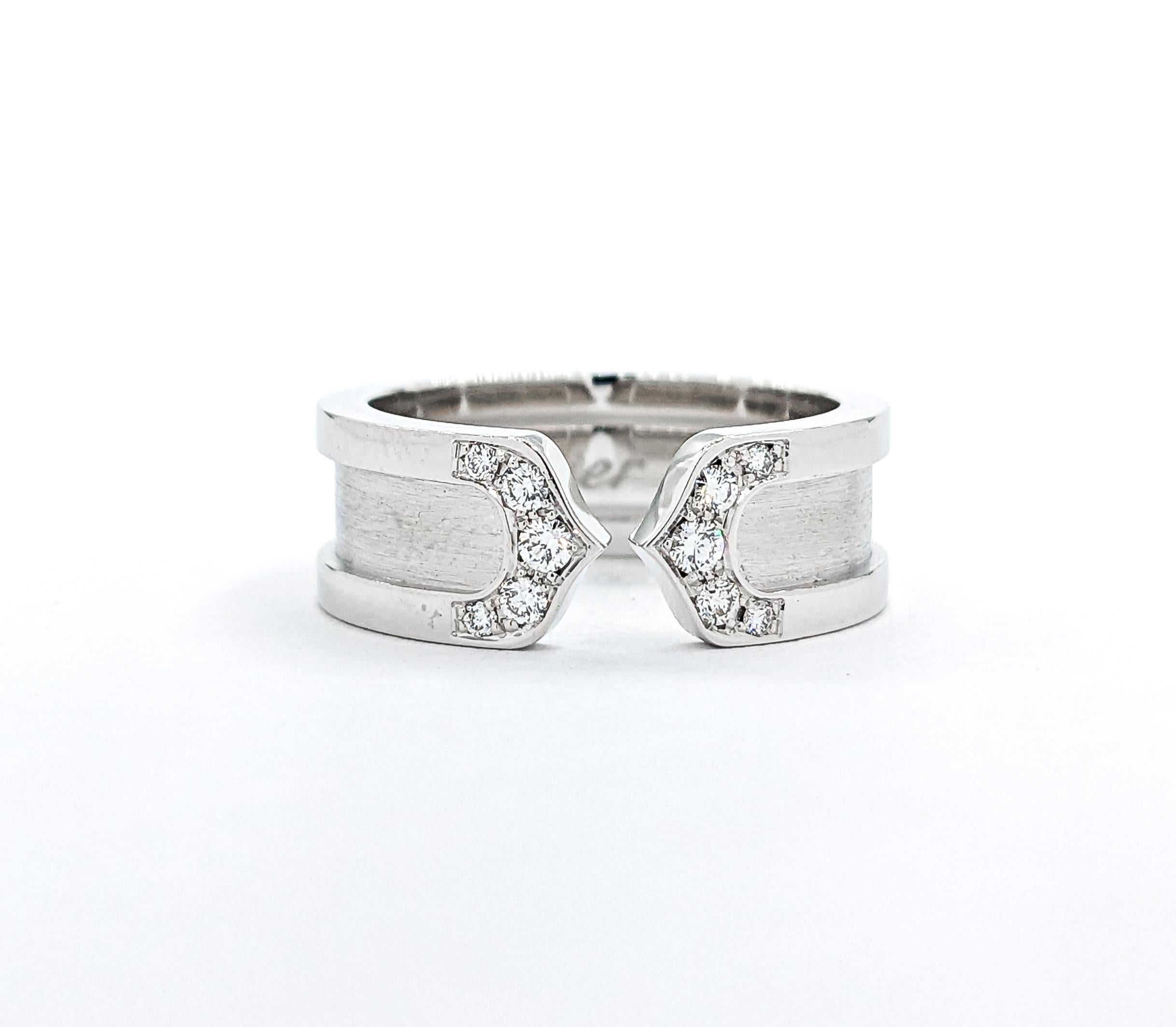 Cartier C2 Diamantring aus Weißgold mit Diamanten 4