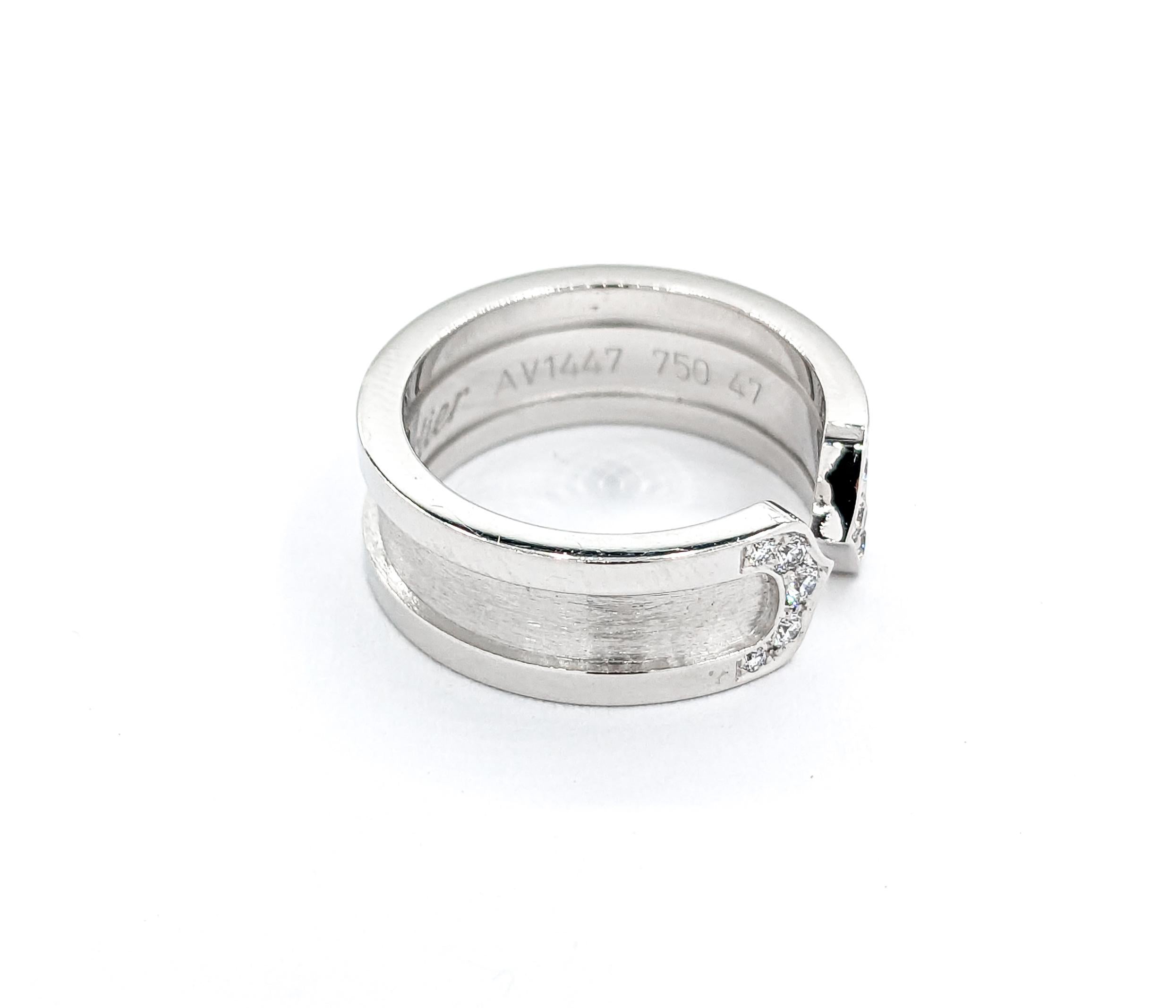 Cartier C2 Diamantring aus Weißgold mit Diamanten 2