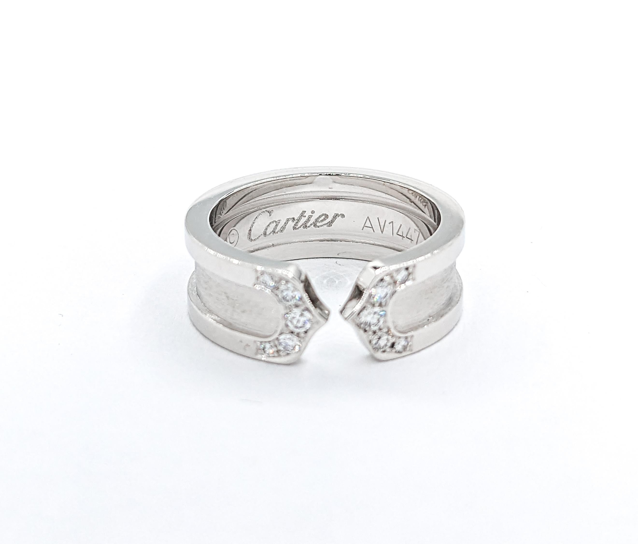 Cartier C2 Diamantring aus Weißgold mit Diamanten 3