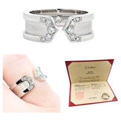 Cartier C2 Diamantring aus Weißgold mit Diamanten