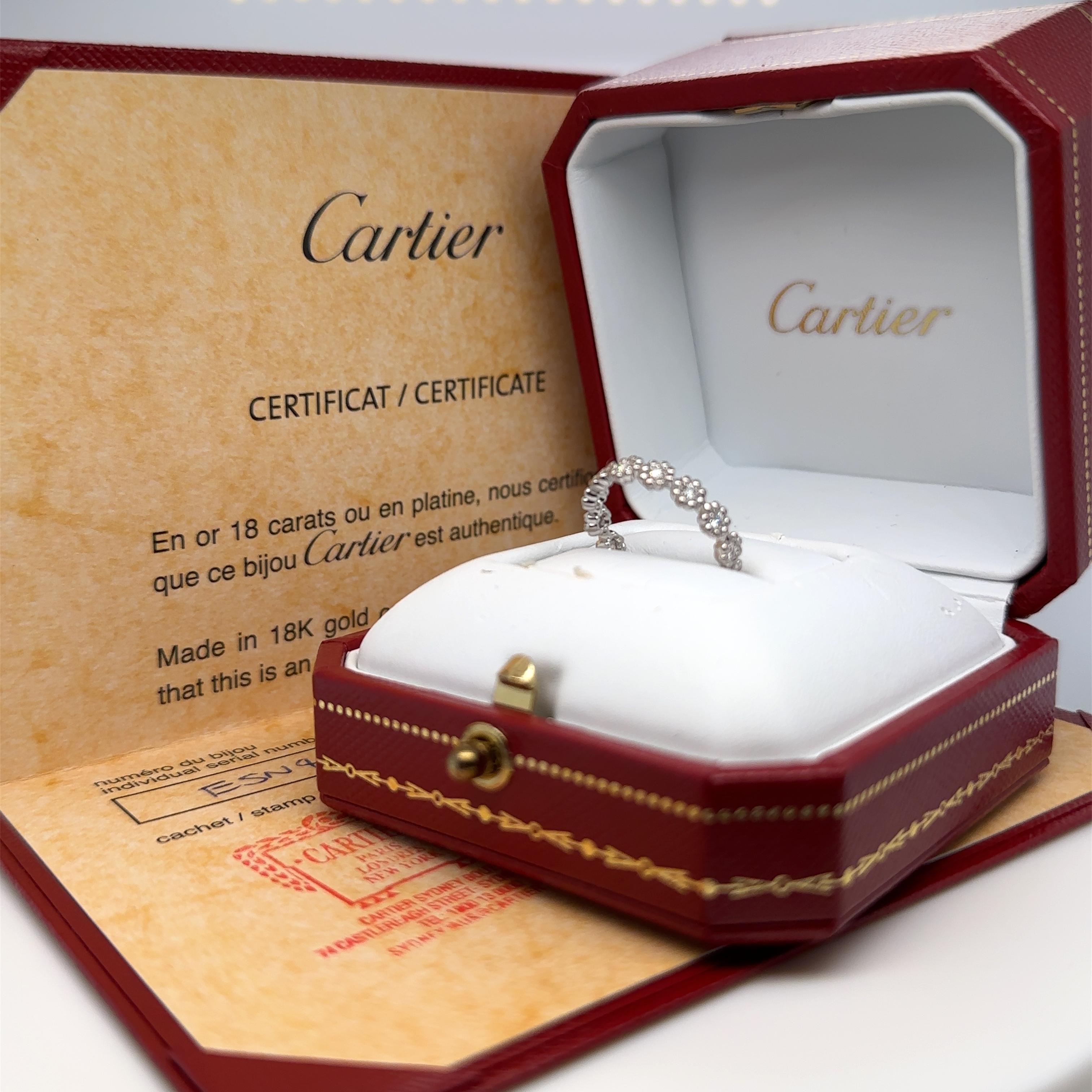 Brilliant Cut Cartier Cactus De Cartier Wedding Ring 0.30 Carat