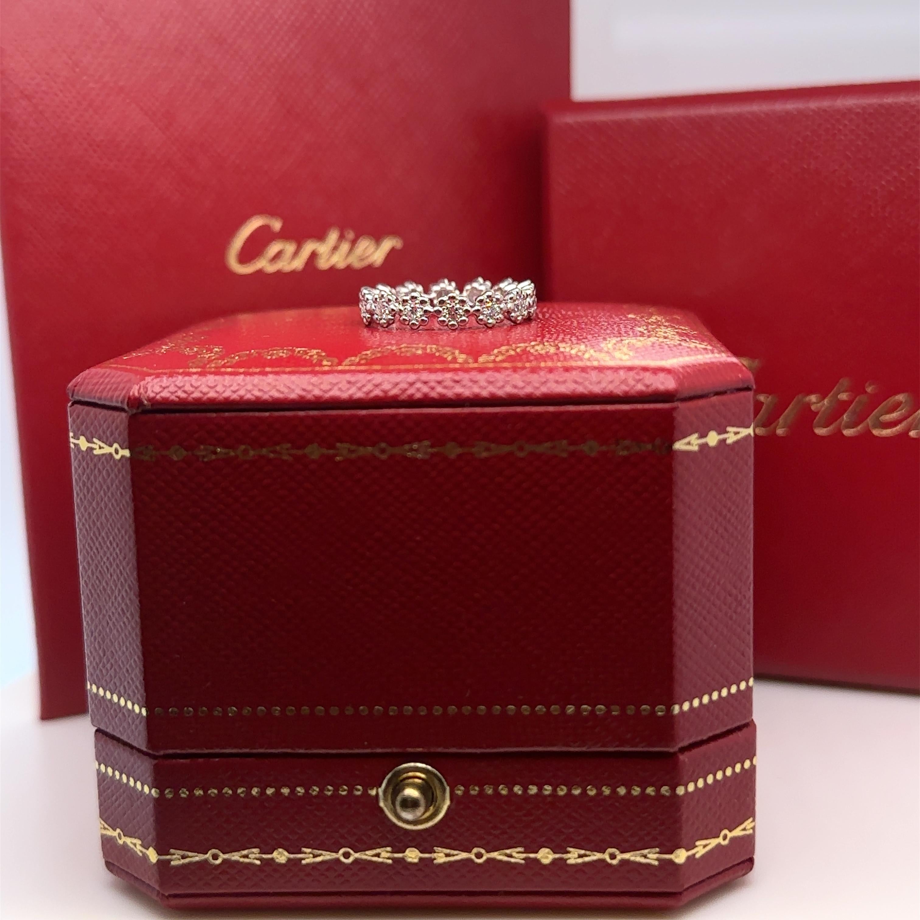 Cartier Cactus De Cartier Wedding Ring 0.30 Carat In Excellent Condition In SYDNEY, NSW
