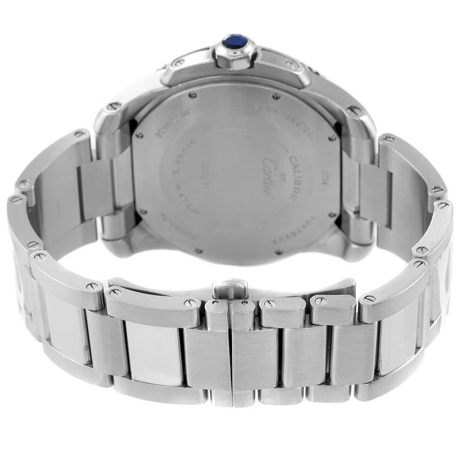 Men's Cartier Calibre Black Dial Automatic Steel Mens Watch W7100057