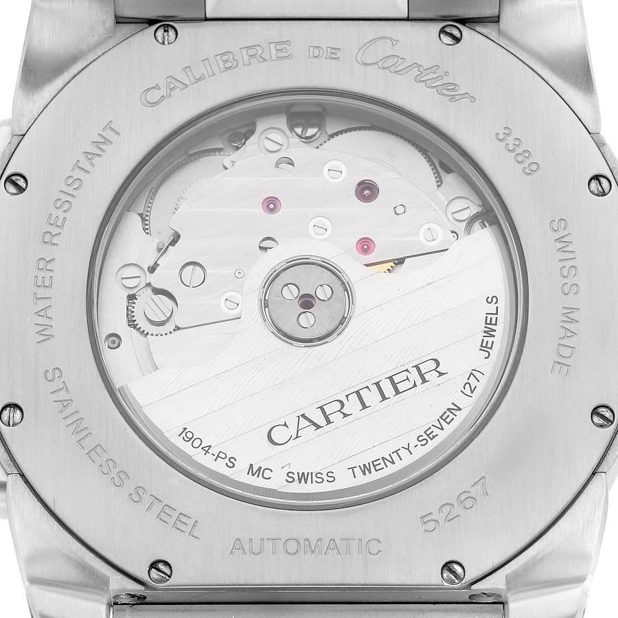 Men's Cartier Calibre Brown Dial Rose Gold Steel Mens Watch W7100050