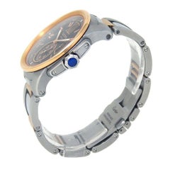 Cartier Calibre de Cartier 18 Karat Gold and SS Men's Watch Automatic W7100050