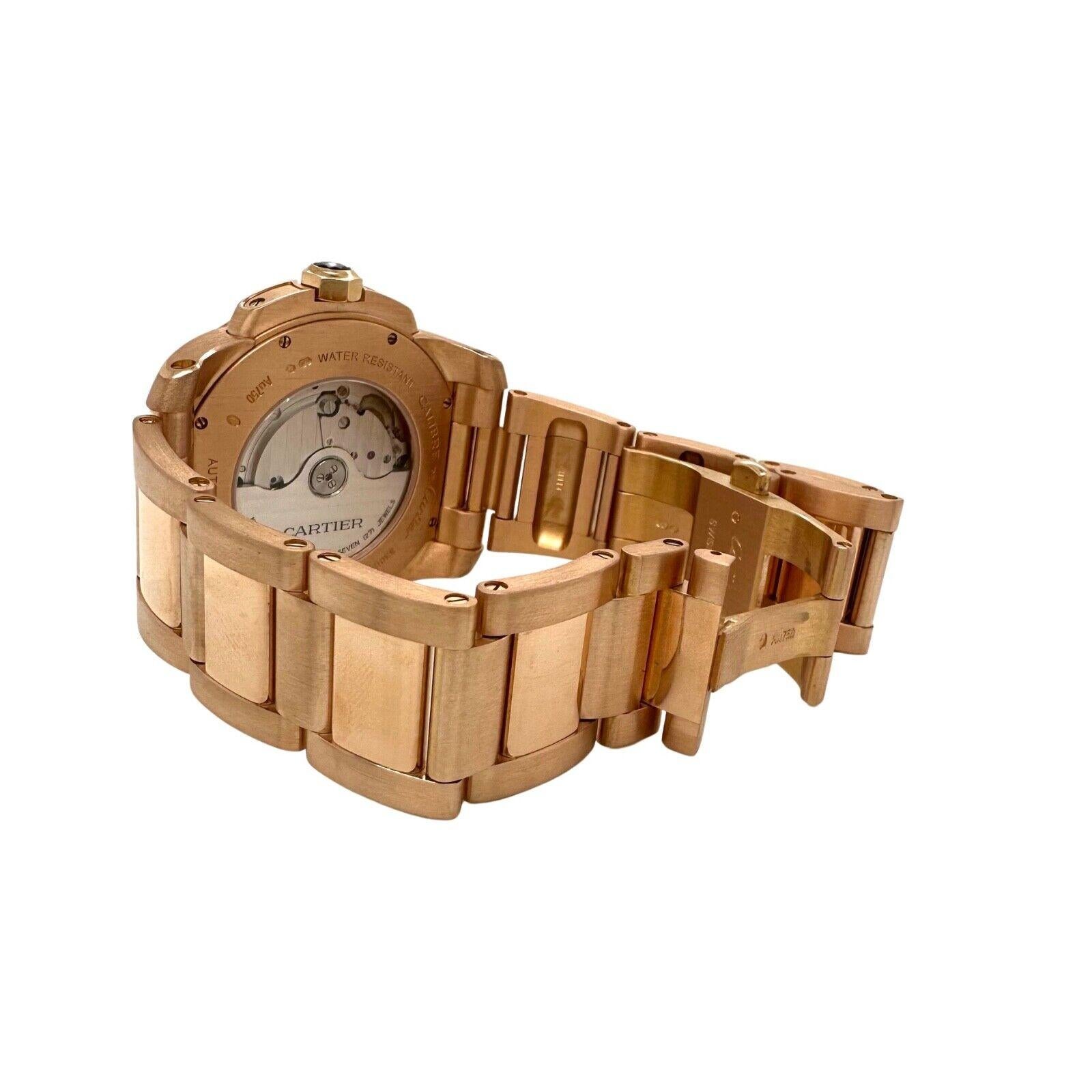 Modern Cartier Calibre de Cartier 42mm Watch in 18k Rose Gold REF W7100018