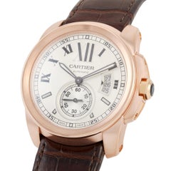 Cartier Calibre de Cartier Automatic 18K Rose Gold Watch W7100009
