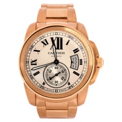 Cartier Calibre De Cartier Automatic Watch Rose Gold 42