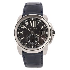 Cartier Calibre de Cartier Automatic Watch Stainless Steel and Alligator 42