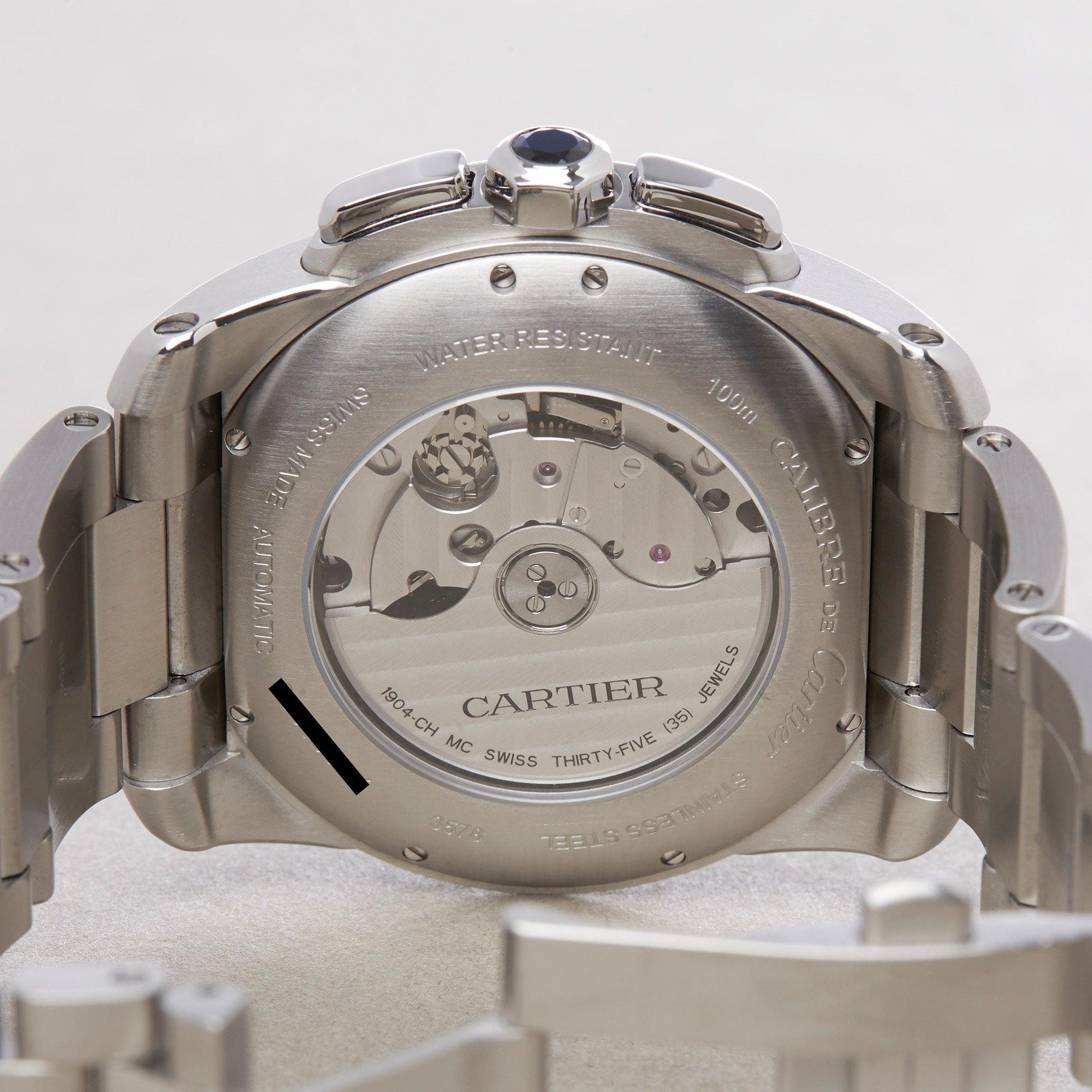 Cartier Calibre de Cartier Chronograph W7100045 or 3578 Men's Stainless Steel 3