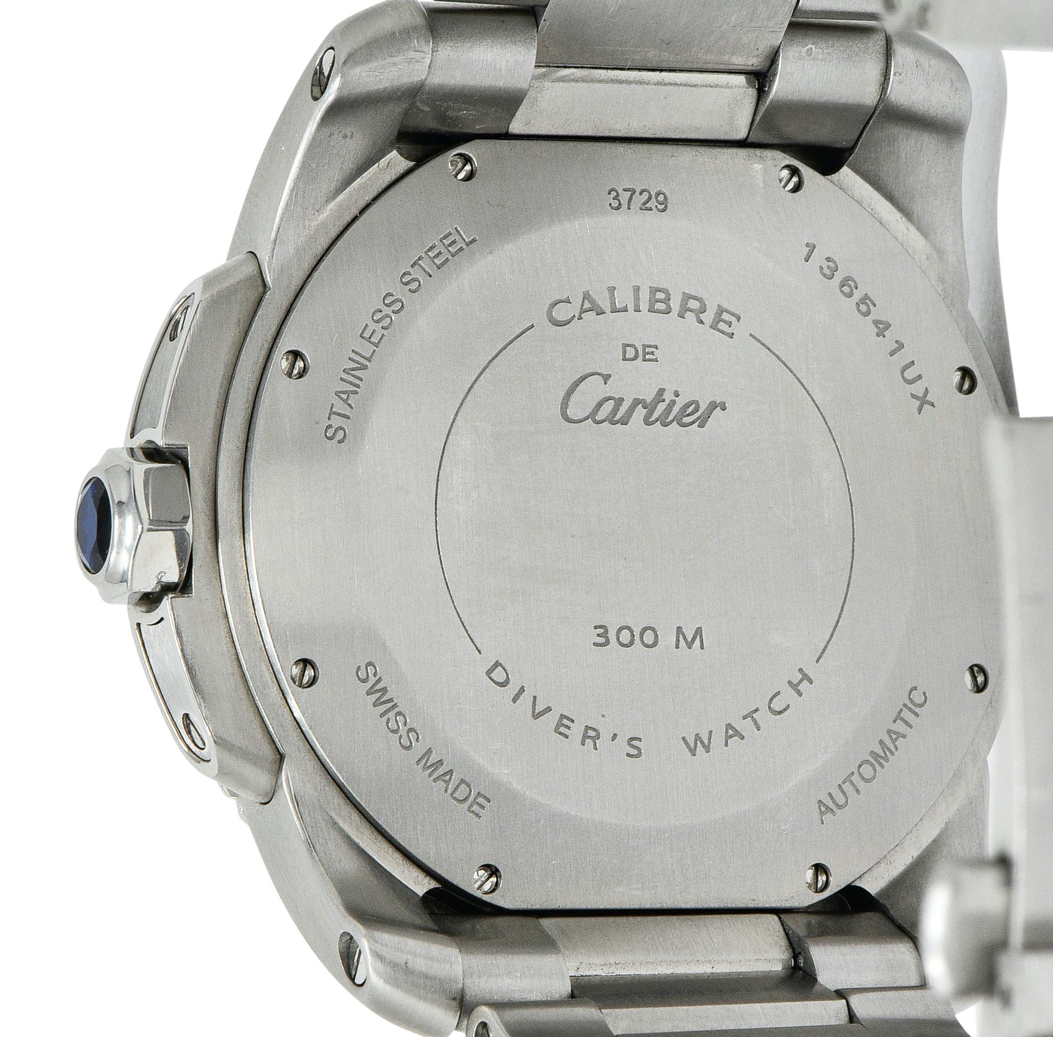 Herrenuhr Calibre de Cartier Taucher Edelstahl Automatik W7100057 3