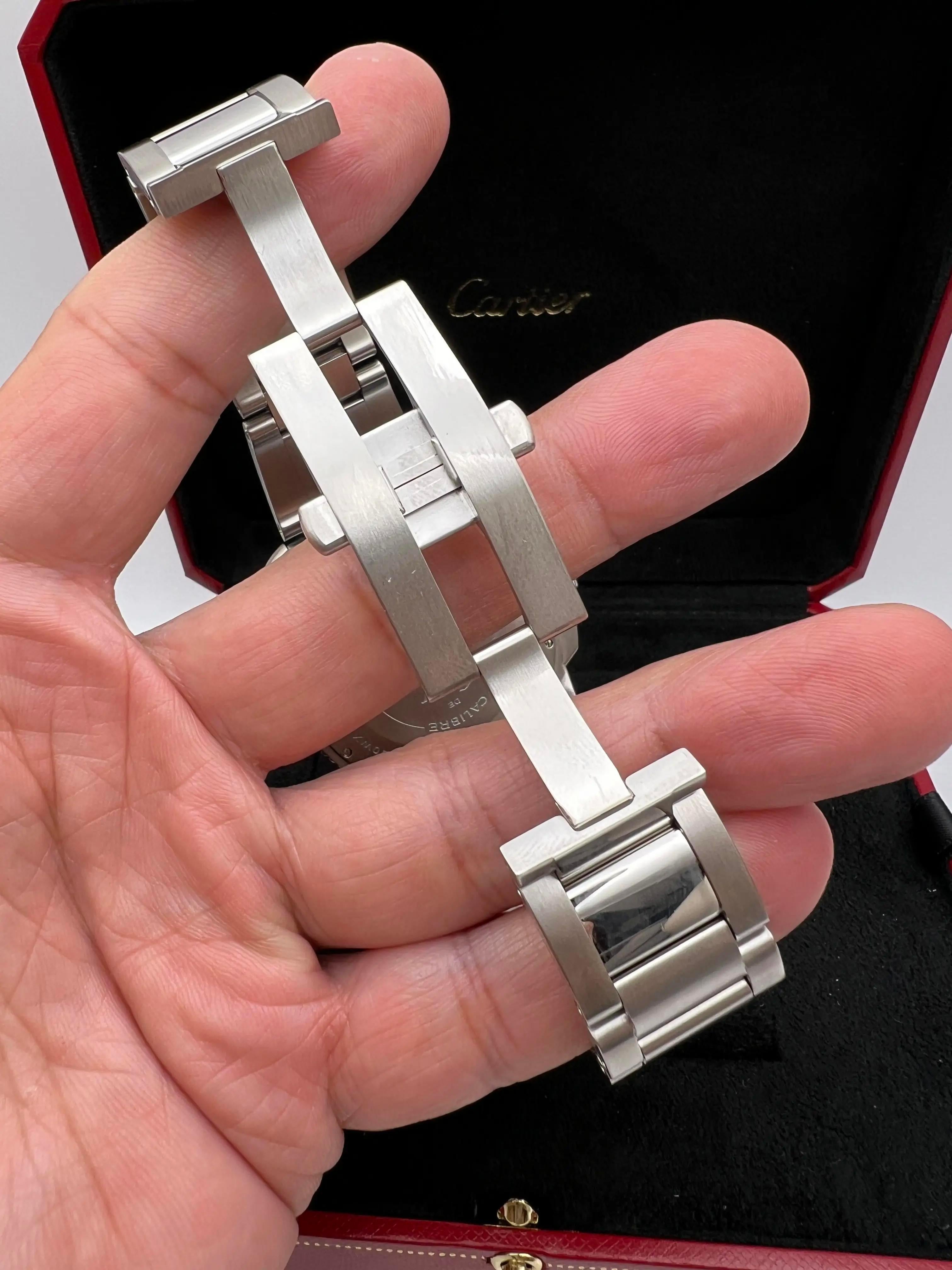Cartier Calibre De Cartier Diver W7100057 Black Dial Stainless Bracelet B&P en vente 7
