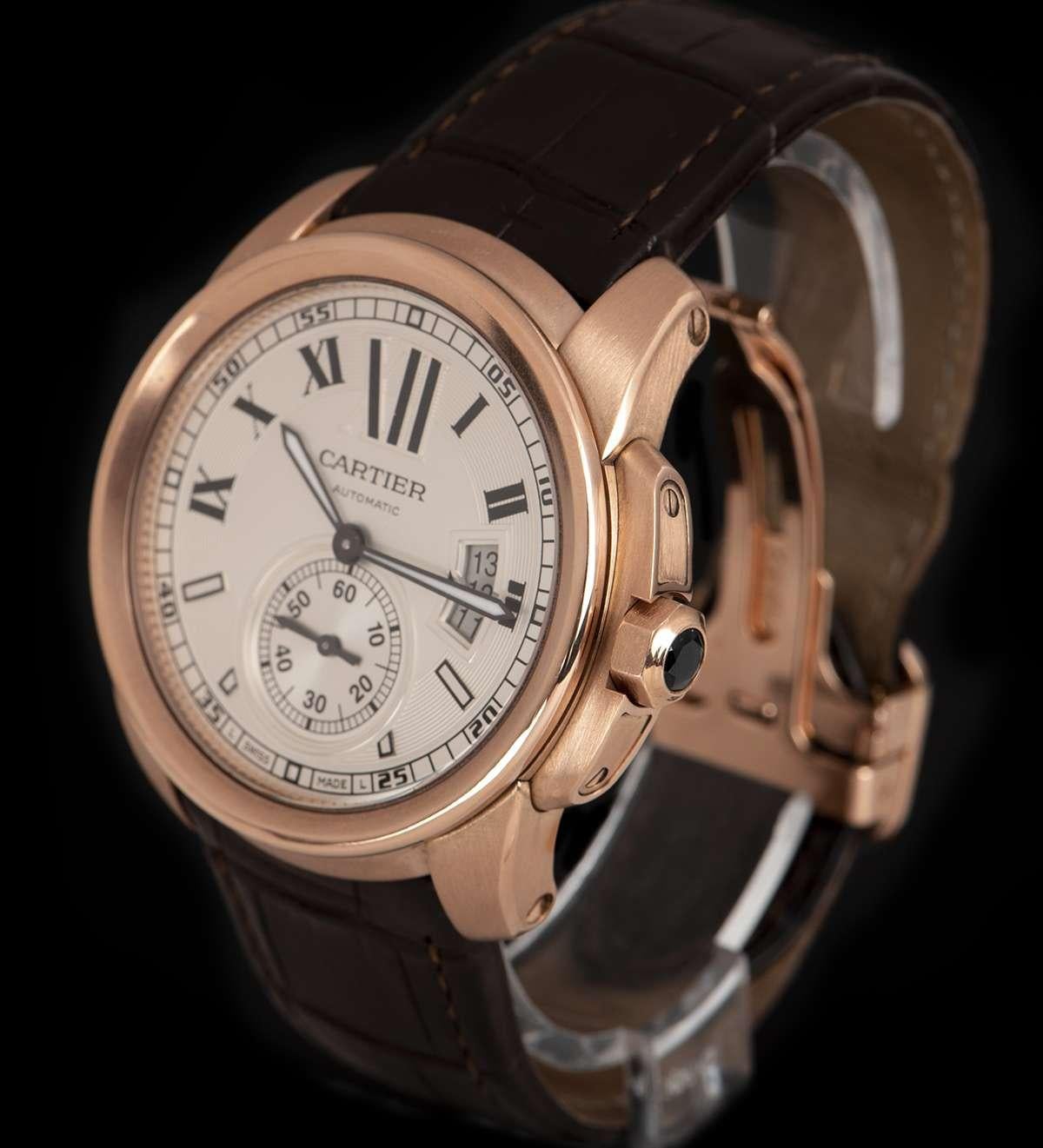 cartier calibre rose gold