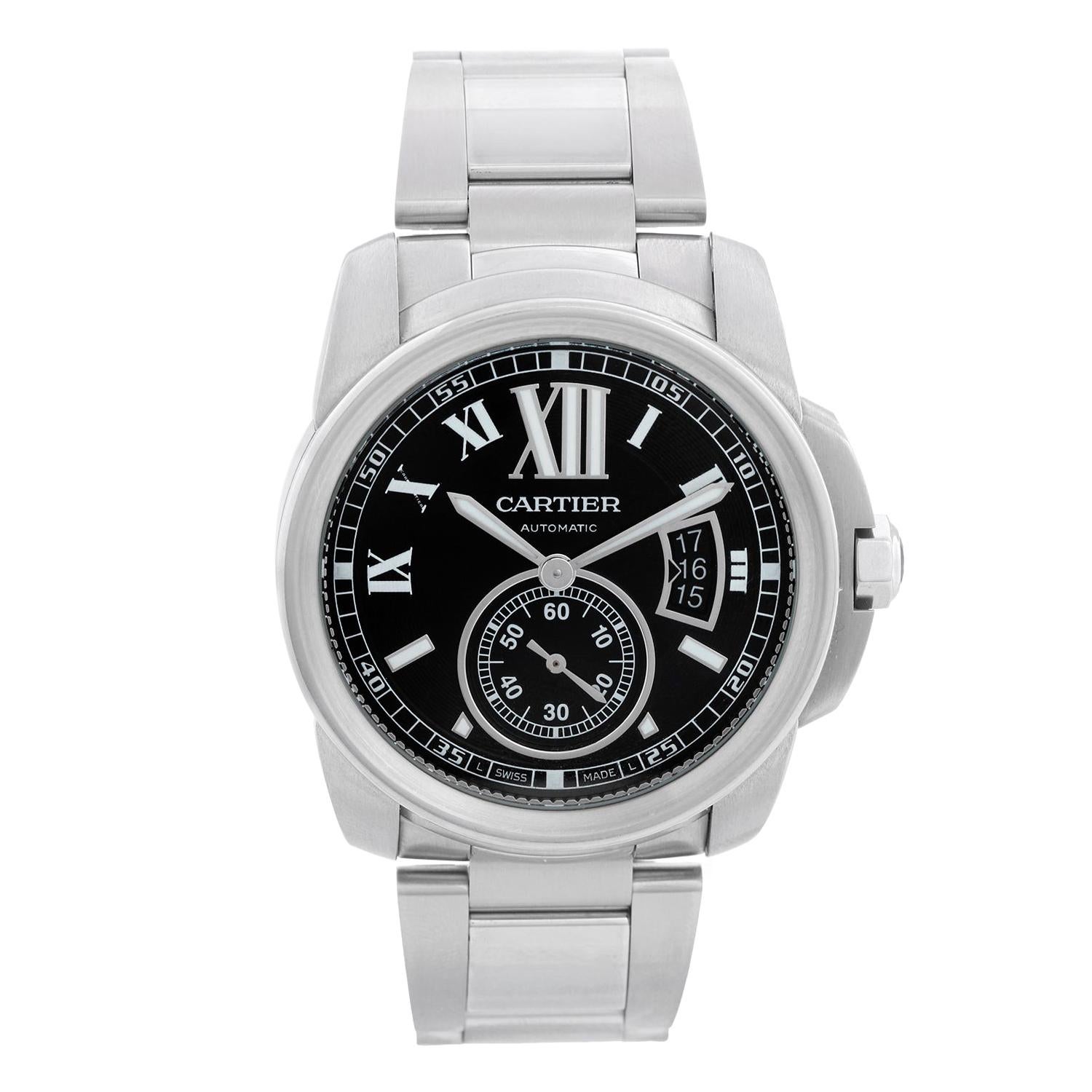 Cartier Calibre de Cartier Men's Stainless Steel Watch W7100037 3389