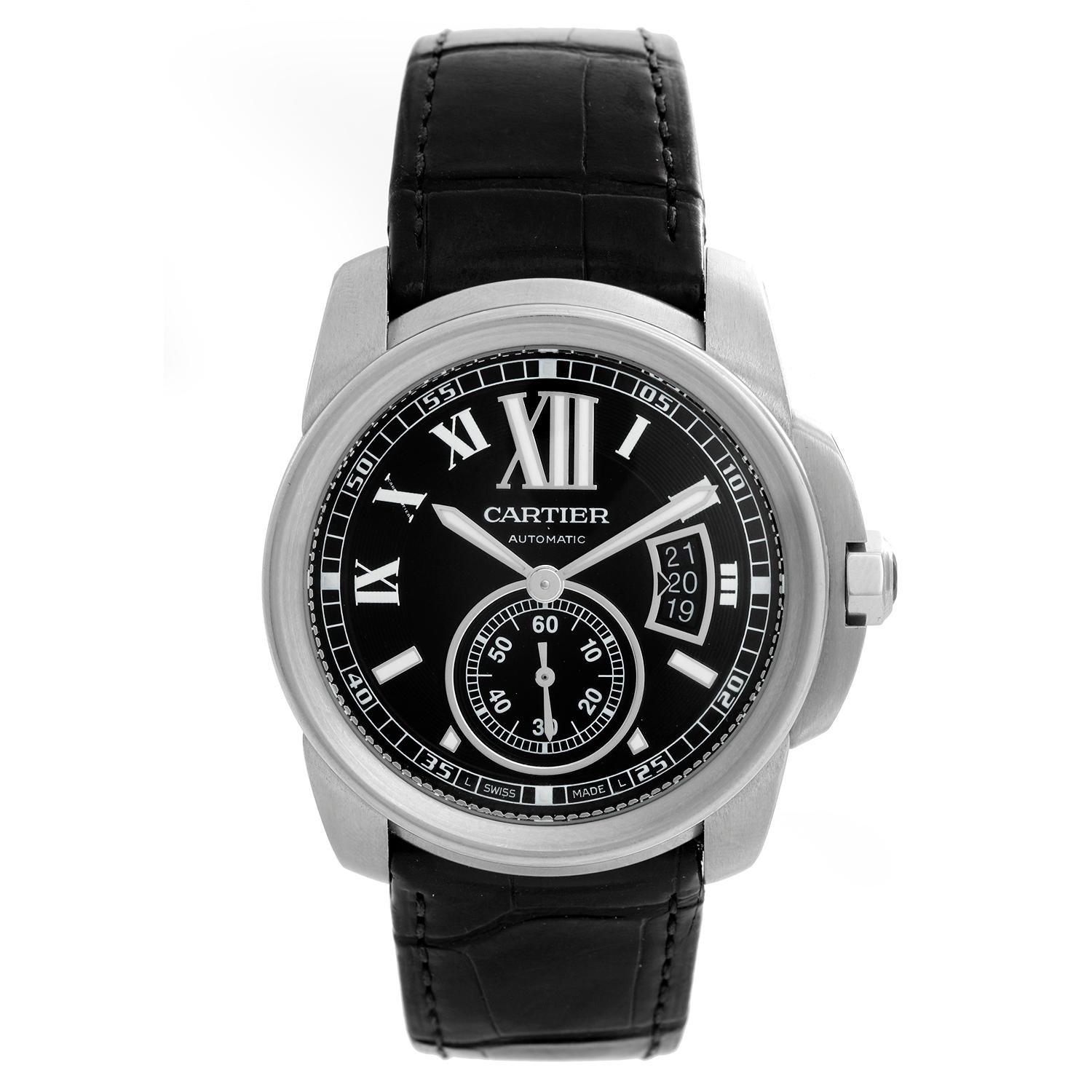 Cartier Calibre de Cartier Men's Stainless Steel Watch W7100037 at 1stDibs