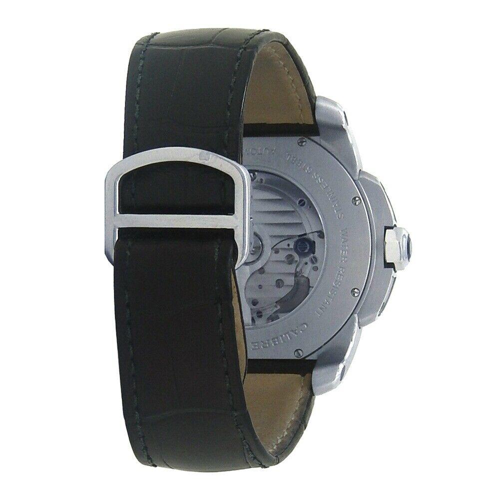 Cartier Calibre de Cartier Stainless Steel Men's Watch Automatic W7100041 For Sale 1
