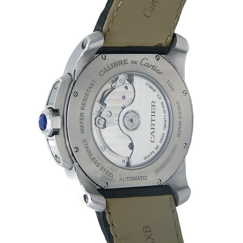 Cartier Calibre de Cartier Stainless Steel Men's Watch Automatic WSCA0003 For Sale 2