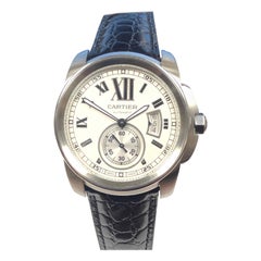 Cartier Calibre De Cartier Steel Automatic Wristwatch